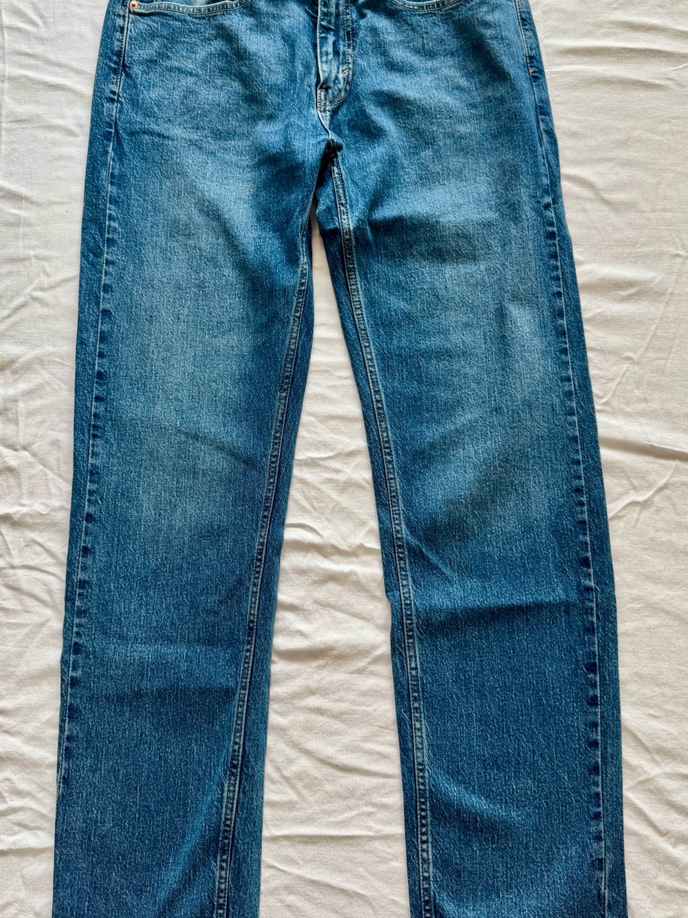 Men’s Levi’s 505 Classic Straight Leg Blue Jeans Size 34x34